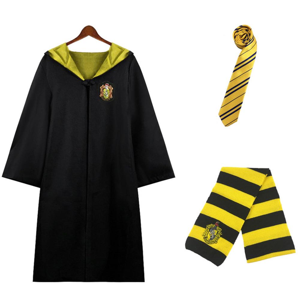 Harry Potter Cosplay Slytherin Costume Single Harry Potter Uniform for Adults [Anewslan] (Hufflepuff)