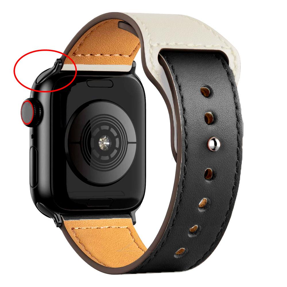 Leather Strap For Apple Watch Band 44mm 45mm 49mm 41mm 40mm 42mm 38mm Wristband Correa Bracelet iWatch Series 8 9 3 4 5 6 SE 7