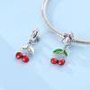 Copper Cherry Mushroom Charms Beads Unicorn Dangle Fit Original Bracelet Making Fashion Jewelry