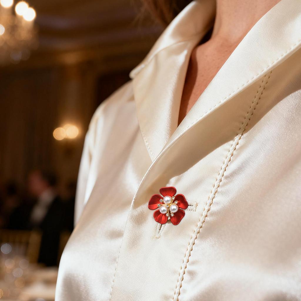 Flower Pearl Rhinestone Cufflinks Women Shirt Button Covers Fashion Clothing Accessories For Dress Tuxedo Blouses