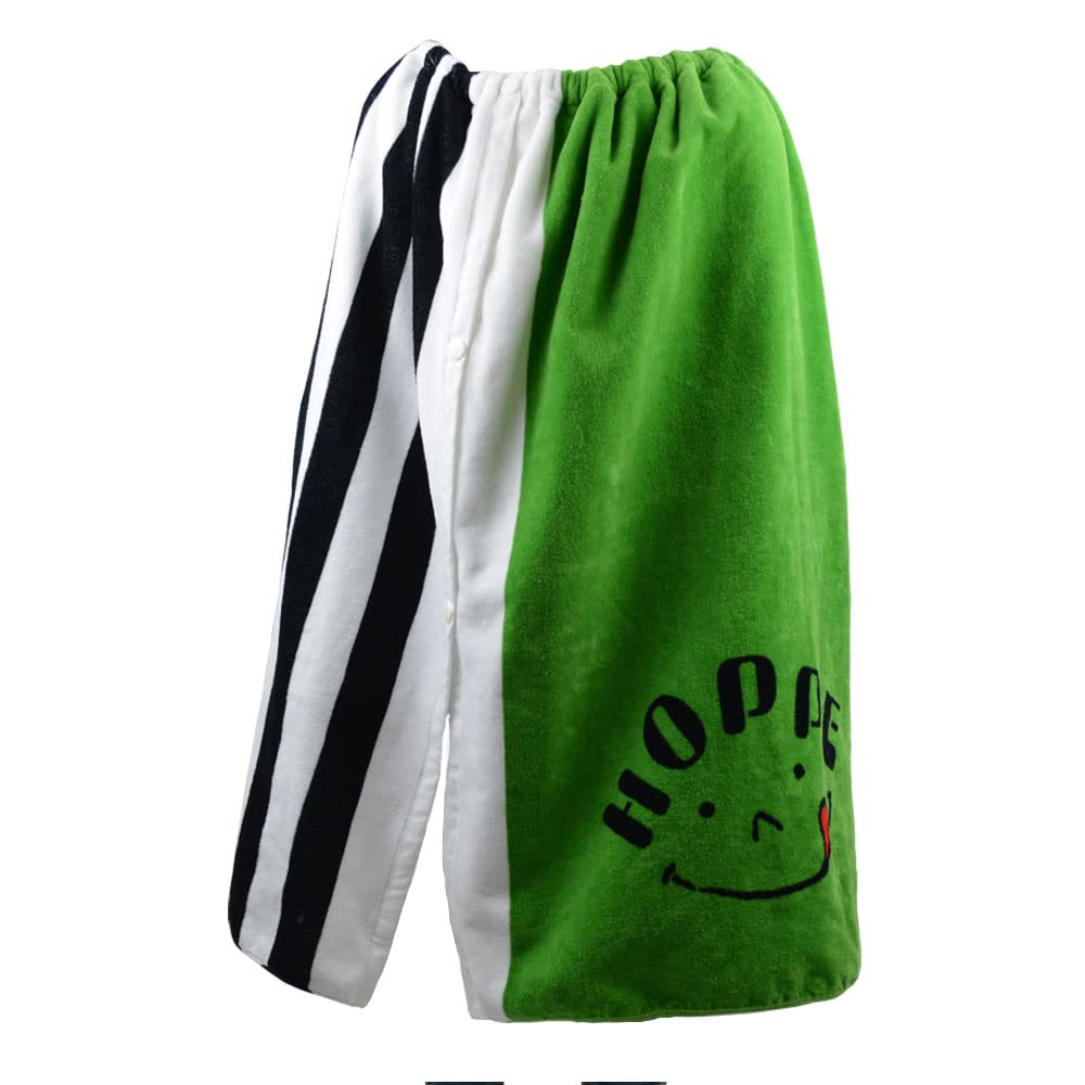 

Wrap Towel, Medium Size, Black Stripe, Imabari Towel x HOPPE, Kids Bath Towel, Beach Towel, Thick, Absorbent, Durable, Made in Japan