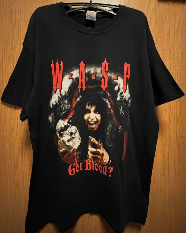 Коллекция W.A.S.P. Футболка с принтом группы Blood Shirt Унисекс Концертная S-5XL AR579 Унисекс Футболка L