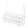 Jitsugyo 6617 Hook Bathroom Basket Wide White Approx. W40.5 X D16.5 X H37cm Tower Good Ventilation Large Capacity Storage All Together