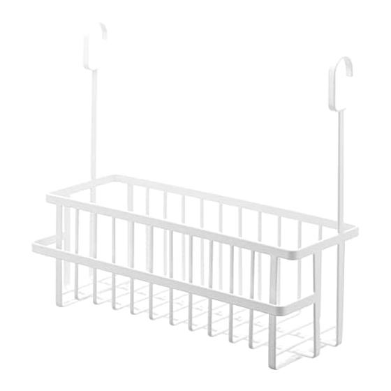 Yamazaki Jitsugyo 6617 Hook Bathroom Basket Wide White Approx. W40.5 X D16.5 X H37cm Tower Good Ventilation Large Capacity Storage All Together