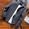 Men's Jacket Men's Autumn and Winter Casual Fleece Jacket Men's Fattened Plus Size Fleece Clothes Cardigan Lamb Fleece Sweater