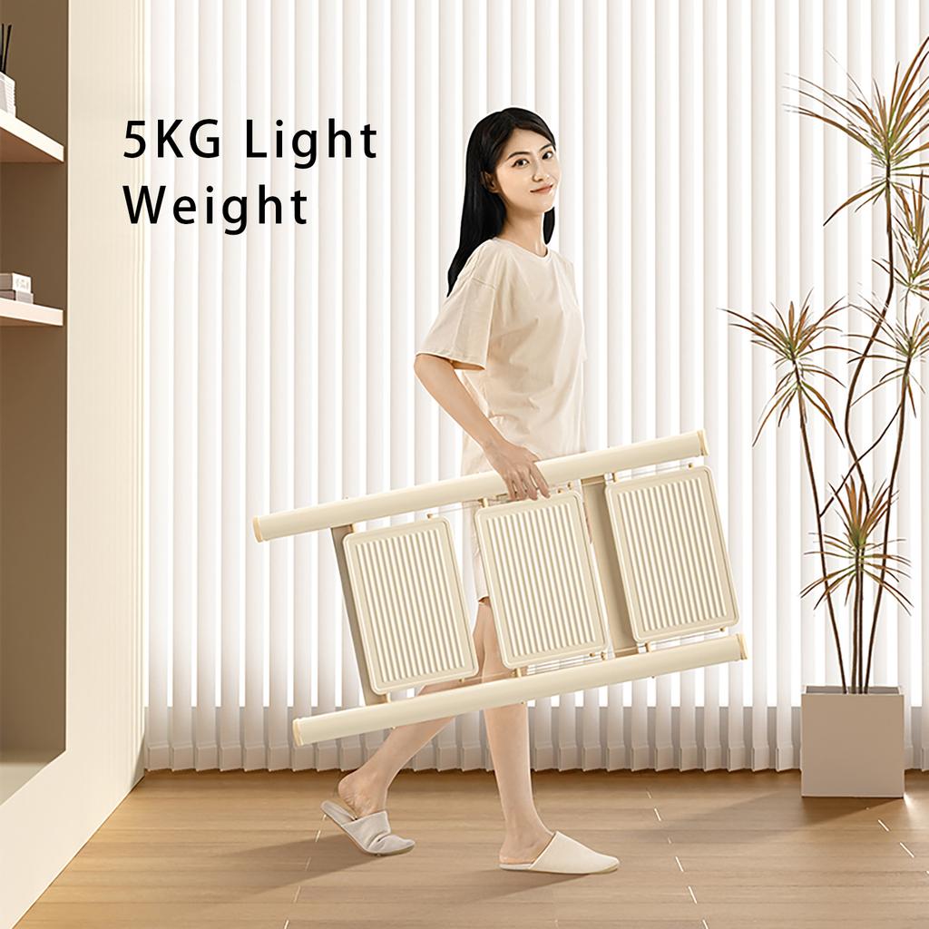 Stepladder, 3 Tiers,  Foldable, Aluminum, Ladder, Load Capacity 330.7 Lbs