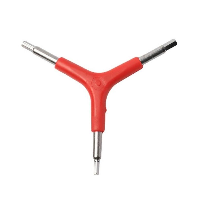 Y Shape Bike Hex Wrench 3 Way Triangular Hex Key 4/5/6mm Inner Hexagonal Outer Torque Spanner Wrench for Bike Repairs