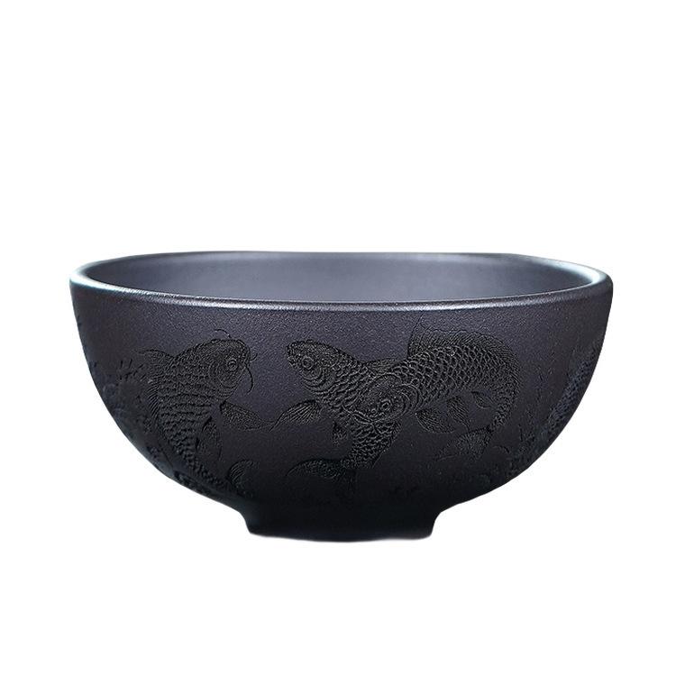 111ml Yixing Zisha "year After Year Of Abundance" Teacup Elegant Tea Bowl Jug Tea-tasting Personal Cup Chazhan Master Cups Cha