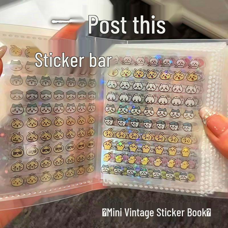 Cute Mini Diary Nail & Cheek Stickers for Kids - Decorative Small Pattern Nail Art Stickers