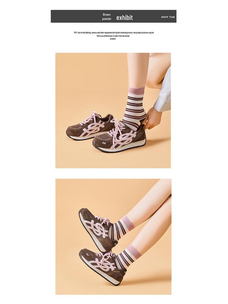 Autumn 2025 Women's German Trainer: Top Grain Cow Suede, Breathable, Thick-Soled, Versatile Casual Sports Shoes