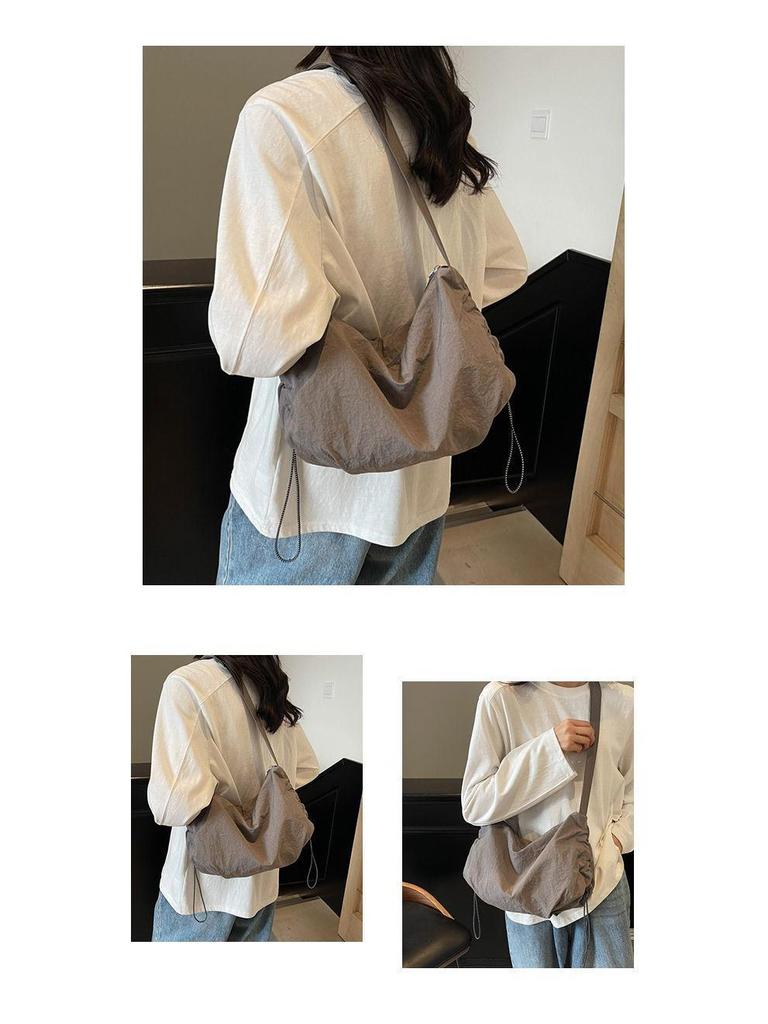 Voděodolná nylonová crossbody taška na knedlíky v japonském stylu - Unisex velkokapacitní taška pro cyklistiku a volný čas