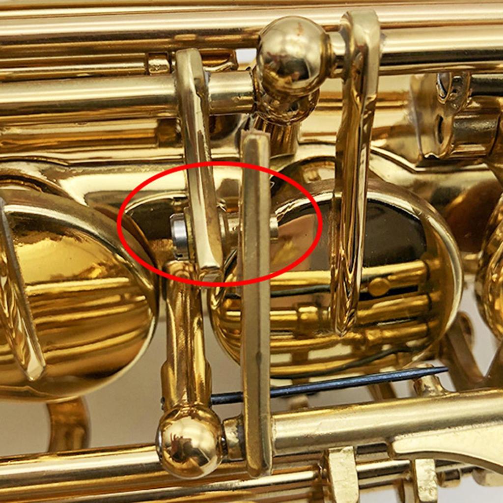 Brass Saxophone Adjustment Screw Instrument Tuning Maintenance Kit 13.5/20mm for Ftraight & Small Curved Soprano Saxophones