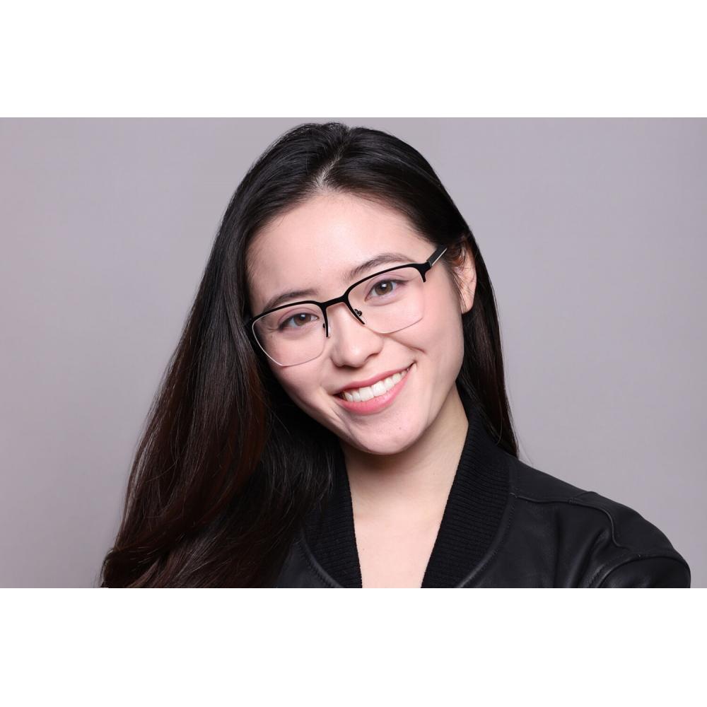 Semi Rimless Square Black Smartbuy Collection Tide 93604 C1 Fashion Unisex Eyeglasses