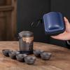 ZhuiJia Purple Clay & Glass Travel Tea Set