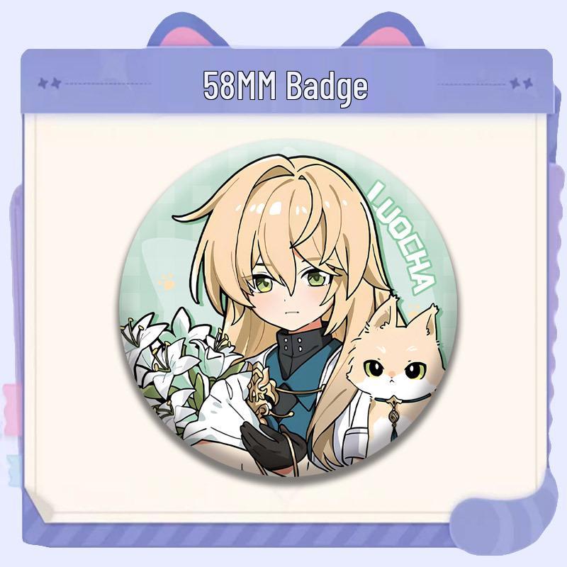 Honkai: Star Rail Cat Series Badges - March 7th, Himeko, Dan Heng Merchandise