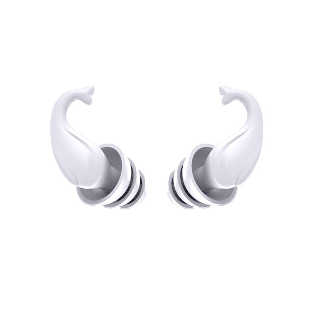 Silicone Earplugs For Noise Reduction Sound Insulation Comfort Sleep Hearing  Swimming Waterproofing