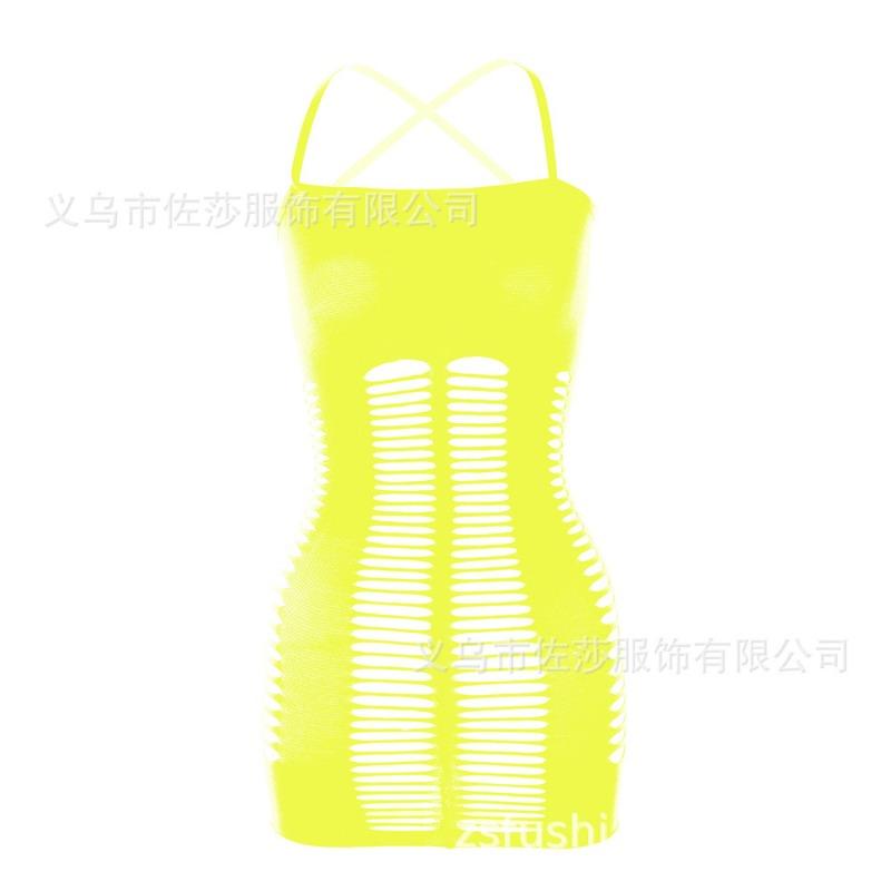 Sexy Underwear, Shoulder Straps, Princess Hip-wrapped Mesh Skirt, Hollowed-out Sexy Mesh