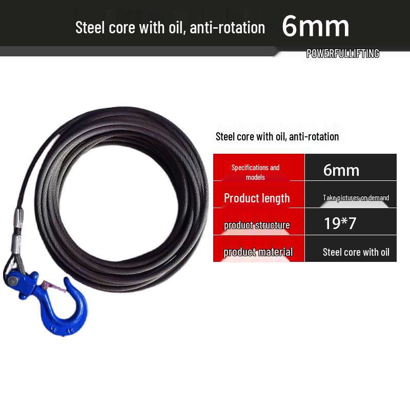 Anti-Rotation Steel Wire Rope with Soft Core for Electric Hoist and Outdoor Crane Use