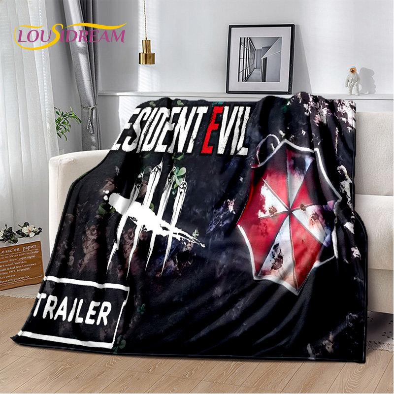 R-Resident Evil Game Gamer Soft Plush Blanket,Flannel Blanket Throw Blanket for Living Room Bedroom Bed Sofa Picnic Office Cover
