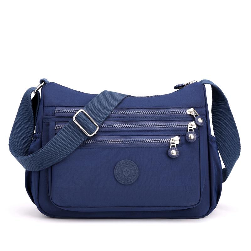 Nylon Cloth Multi Layer Shoulder Bag Lightweight Simple And Casual Messenger Bag New Large Capacity Messenger Bag