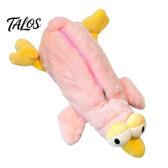 Funny Bird Pencil Case Plush Case, Creative Fluffy Bag, Cute Shape Three-dimensional Stationery Storage Expression Pen Pouch for Students And
