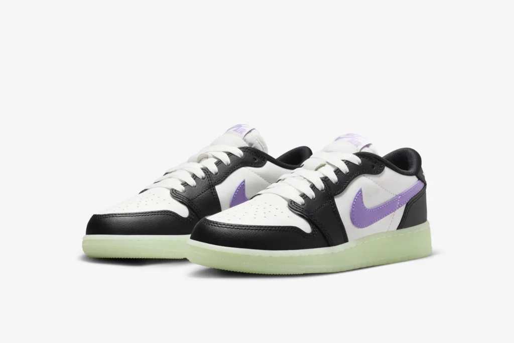 HF0410-001 Nike GS Air Jordan 1 Low OG Черная Малина (Мужской) 7Y
