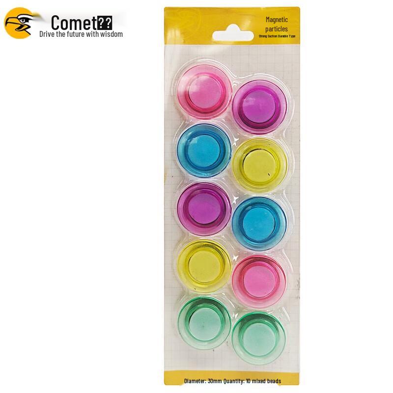 Kemi 30mm Colored Whiteboard Magnetic Tacks (10-Pack)