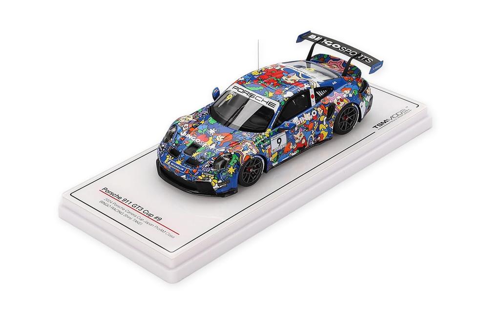 Sunrich TSM MODEL Scale Model Porsche 911 GT3 Cup 2024 Porsche Carrera Cup Japan ProAM Class BINGO RACING Shinji Takei Finished Product TSM430839 1/43