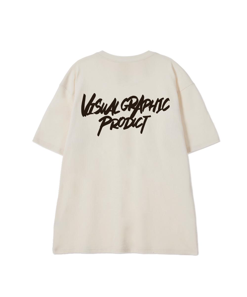 Biel Graffiti Logo Short Sleeve T-Shirt Cream M