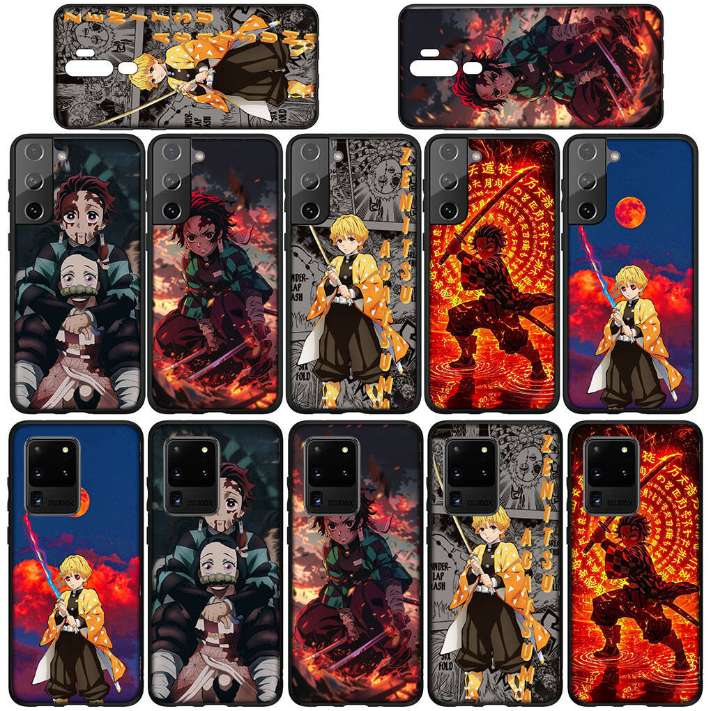 for Motorola Moto Edge 70 60 50 G54 G86 Samsung Galaxy S25 iPhone 17 16 15 Redmi Note 14 13 Pro Max Phone Case Demon Slayer Agatsuma Zenitsu Tanjirou