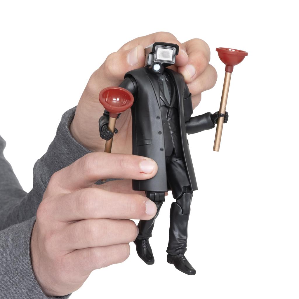Skibidi Toilet Deluxe Figure Plunger Man Collectible Figure Officially Licensed