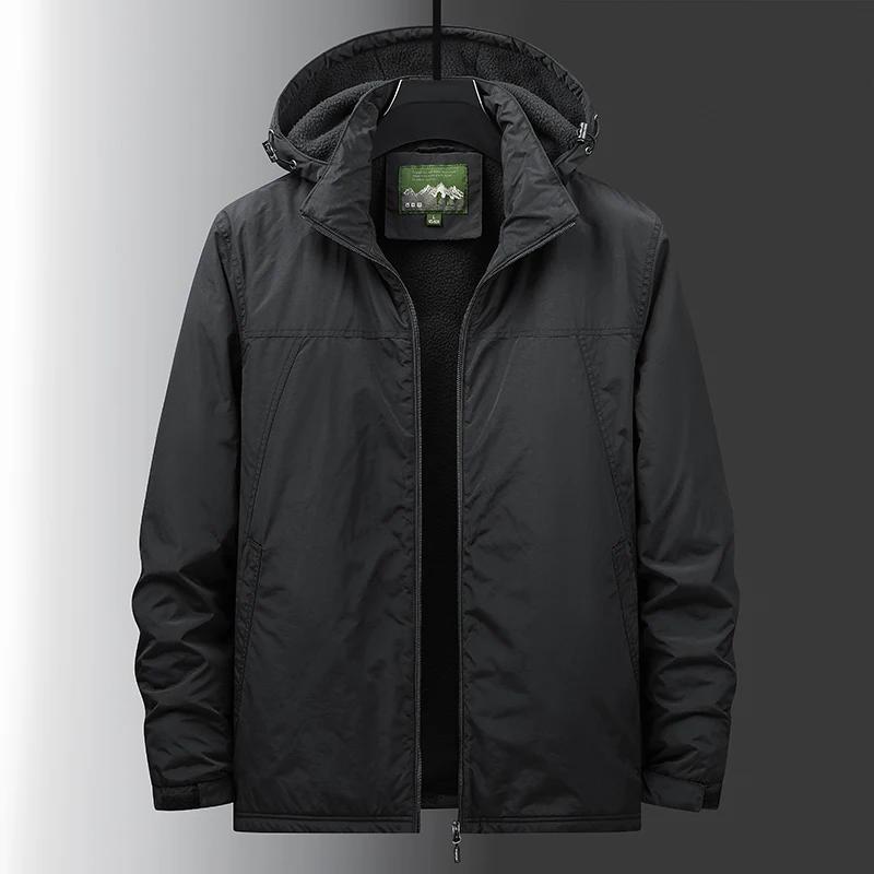 Chaqueta impermeable de asalto para hombre, chaqueta de herramientas, chaqueta informal cortavientos, chaqueta de algodón para hombre
