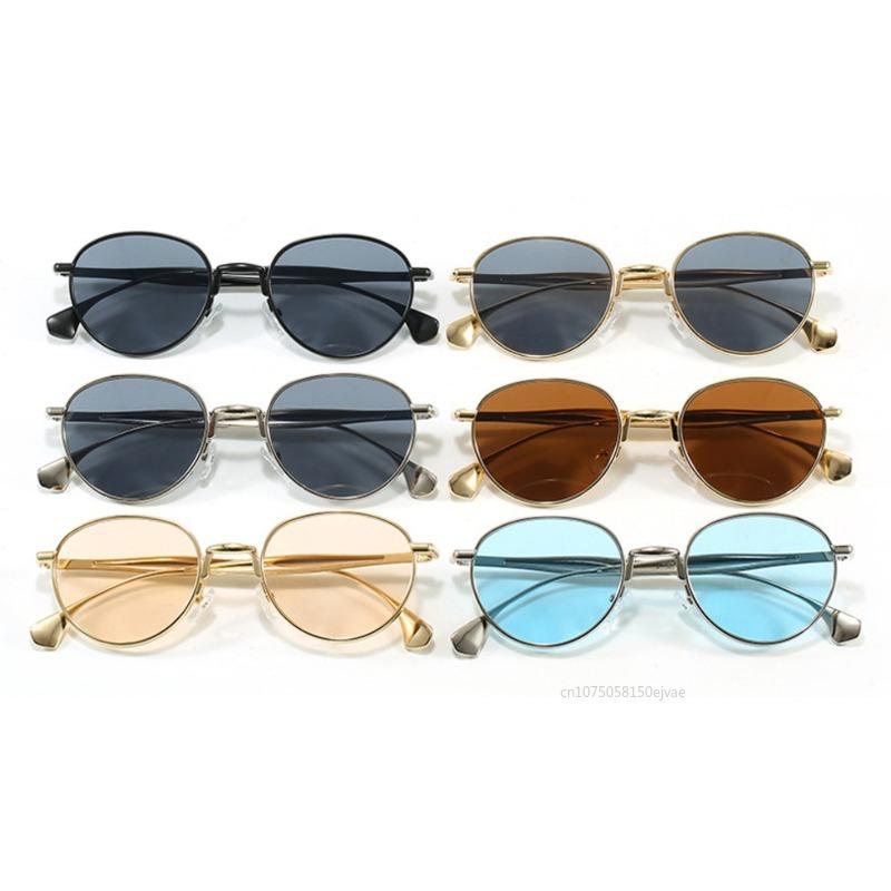Small Circular Frame Sunglasses For Women Men  Vintage Luxury Brand Designer Punk Sun Glasses Unsiex Shades Uv400