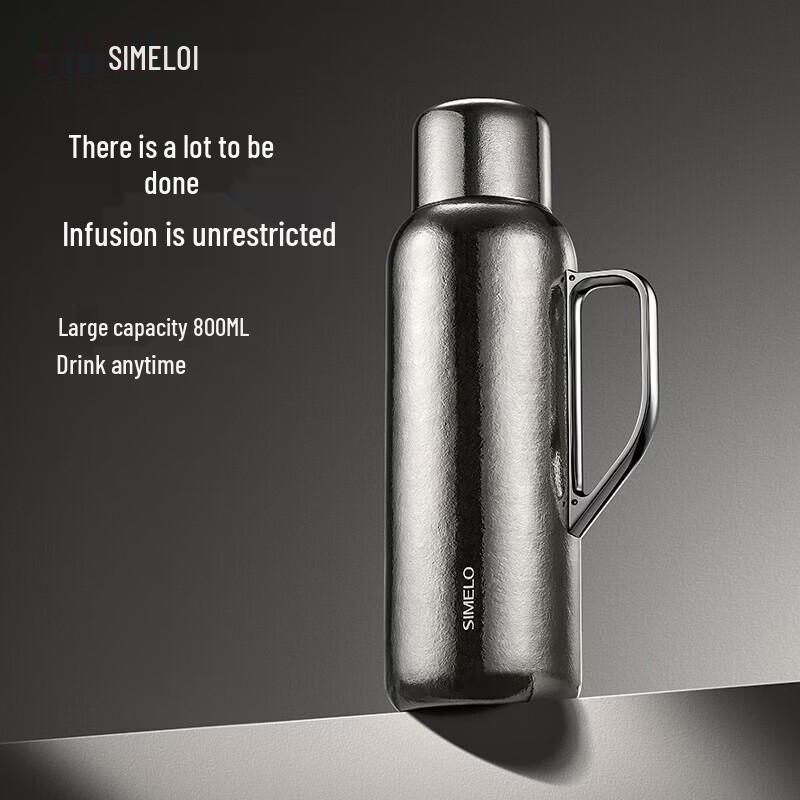 Shimeile Pure Titanium Insulated Temperature Display Mug