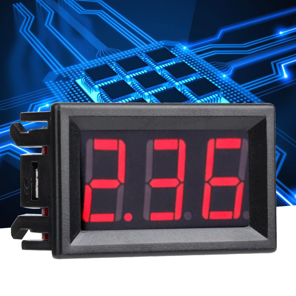 0.56 In Two Cable Digital DC Current Display Panel 010A Ammeter  Red