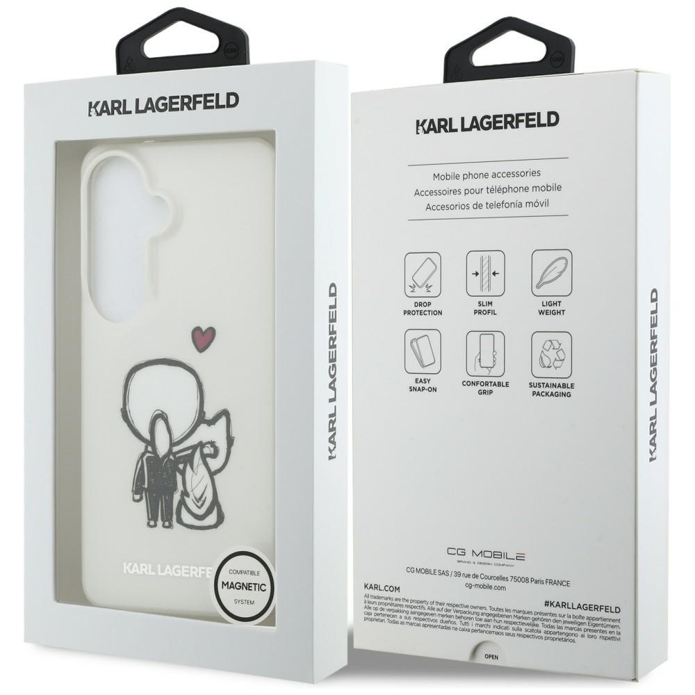 Karl Lagerfeld IML Karl&Choupette MagSafe Case for Samsung Galaxy S26 Transparent