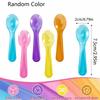 50pcs/100pcs-Colored Taster Spoons, Plastic Mini Spoons Multi-Color, Ice Cream Spoons For Crafts, Tasting, Sampling Color Random