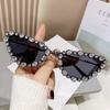 Sunglasses Cat Eye With Large Water Drill Personality Trendy Diamond Style