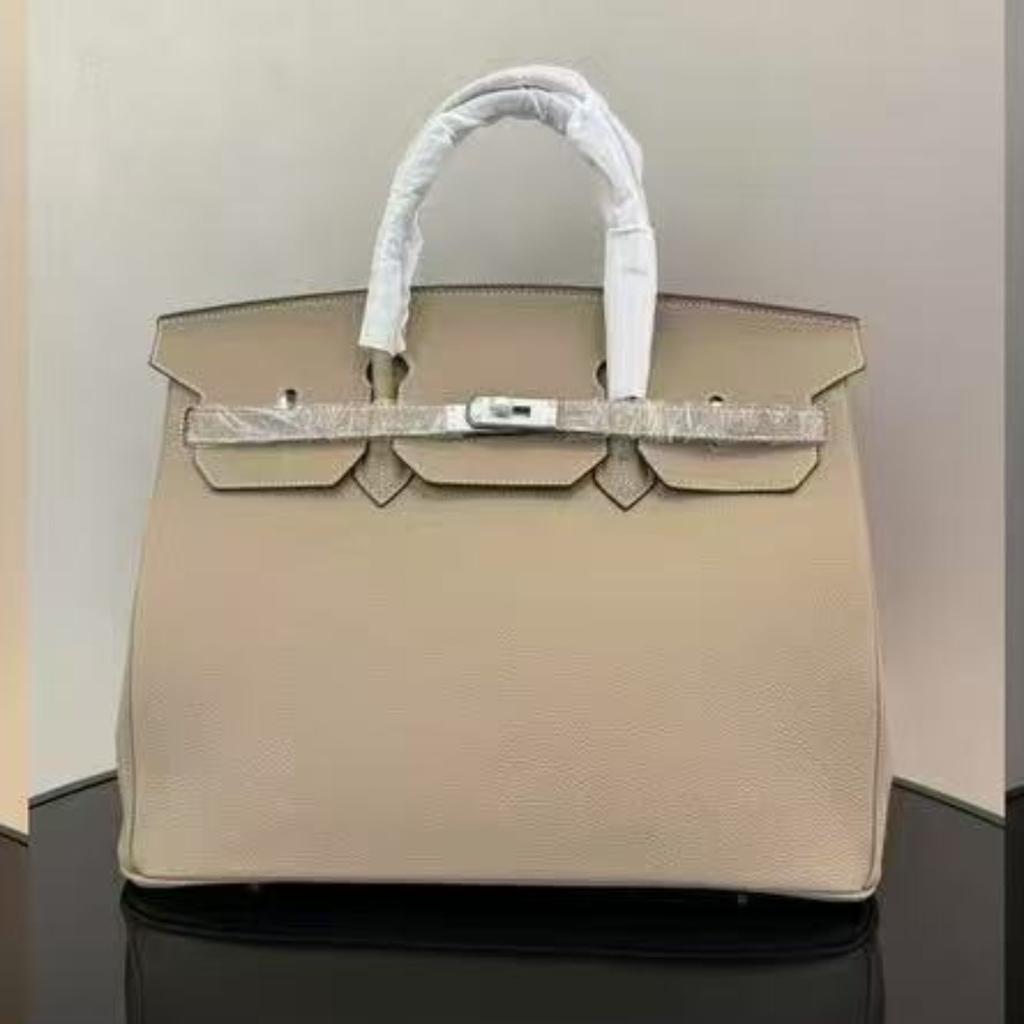 New Top-layer Cowhide 40cm Large Bag Handbag Leather Women's Bag