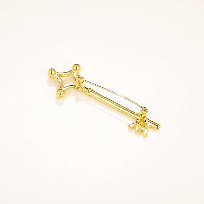 Bo Xin Yun Retro Key Brooch - Simple Personality Corsage Pin for Clothing