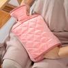 1000/2000ml Hot Water Bag Winter Hand Warmer Hot Water Bottle PVC Thickened Portable Warm Hand Warmer Plush Mini Warm Water Bag