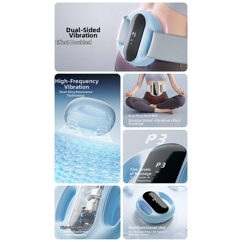 Adjustable Speed Electric Fascia Massage Ring Muscle Handheld Massager  Full Body Relaxation