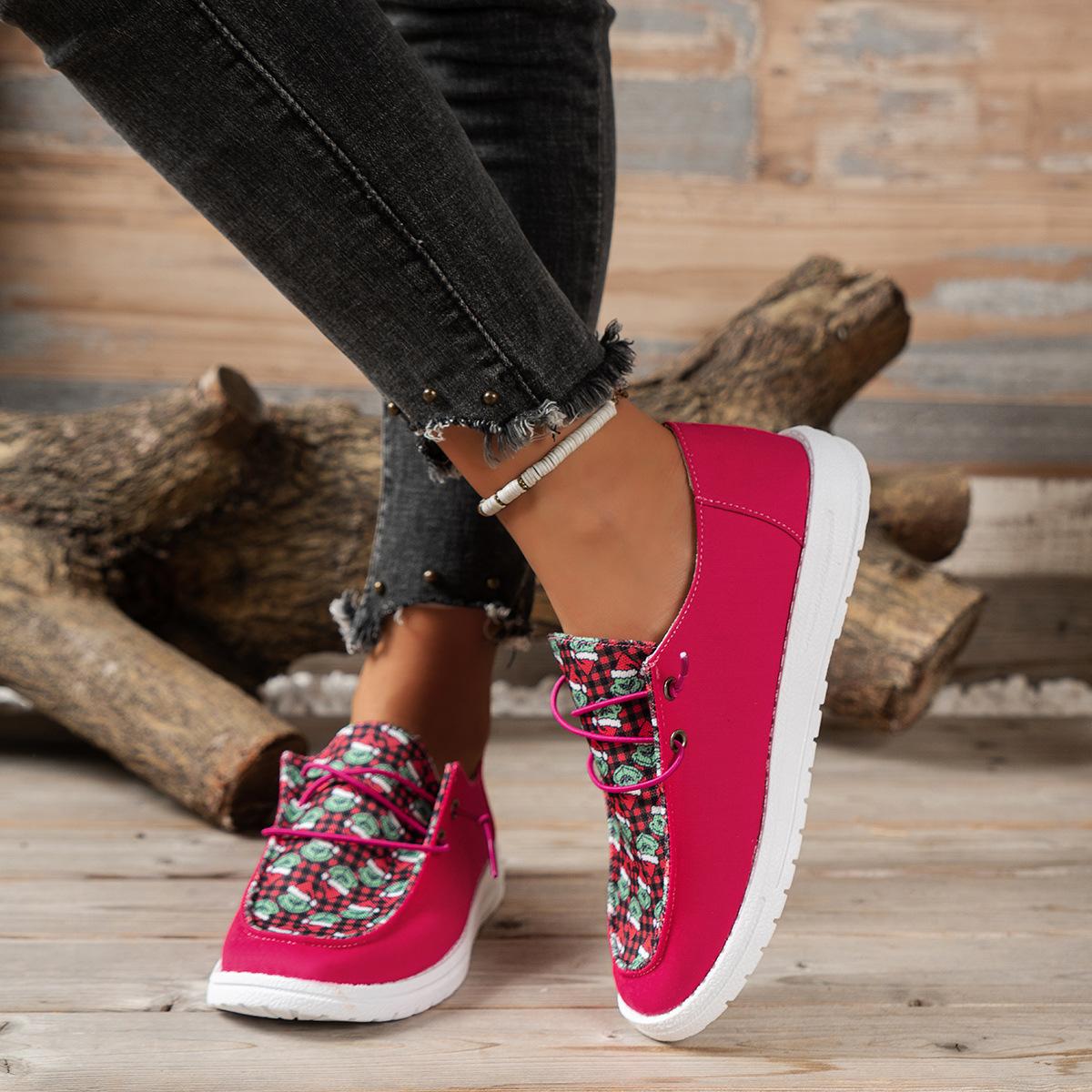 

Печать парусиновых туфель Женские летние повседневные кроссовки Женские дышащие тканевые мокасины Туфли на платформе Женские дизайнерские туфли 44 розы красного