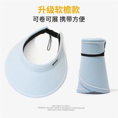 Summer New Women's Sunscreen Visor, Cycling Outdoor Travel, Face Cover, Sun Hat, Fashion Headband, Empty Top Hat