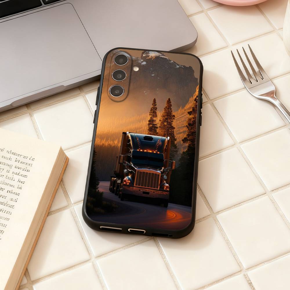 

Крутой чехол для телефона с изображением тяжелого грузовика для Samsung Galaxy A73, A72, A71, A70, A53, A52, A51, Другие, Мягкий черный корпус Samsung a11