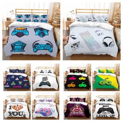Gamepad Duvet Cover Set Game Handle Printing Bedding Set High Quality Bed Clothes Boy Man Queen Quilt Cover