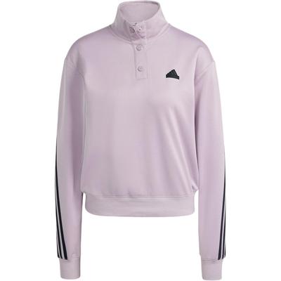 Iconic Wrapping Track Jacket Retro Sports Stand Collar Comfortable Casual Long Sleeve Jacket Women Jackets Light-Purple Black IT4827