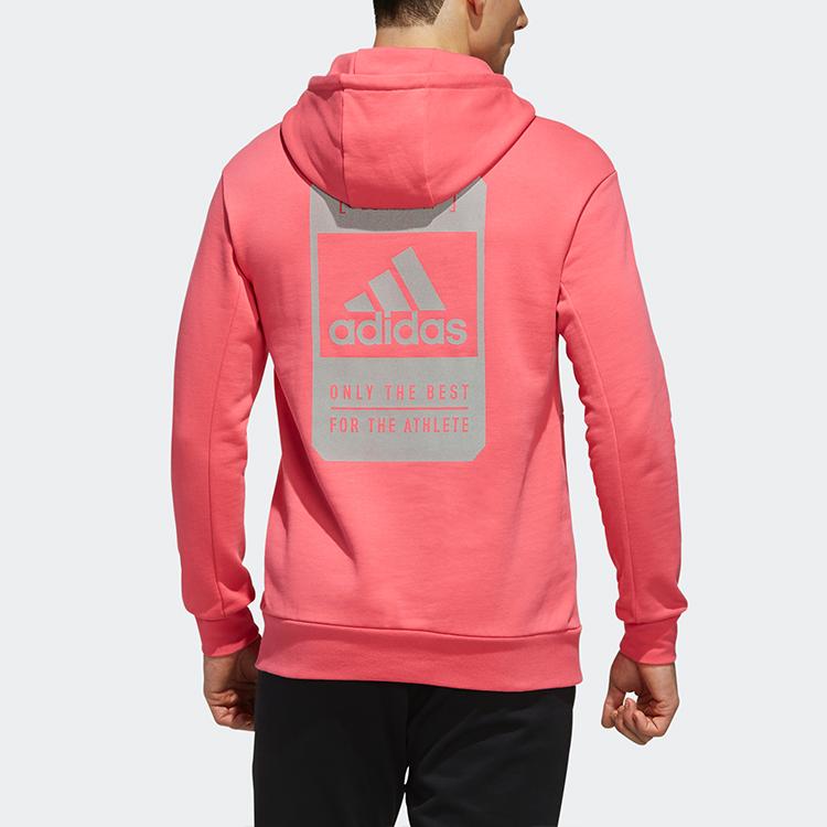 adidas Casual Sports Hoodie Men Tops Pink FJ0178