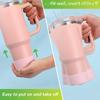[C]1PCS 7.5cmx4.5cm Candy Color Silicone Candy Color Cup Protective Sleeve Cushion For 40oz Tumbler With Handle & 20oz 30oz