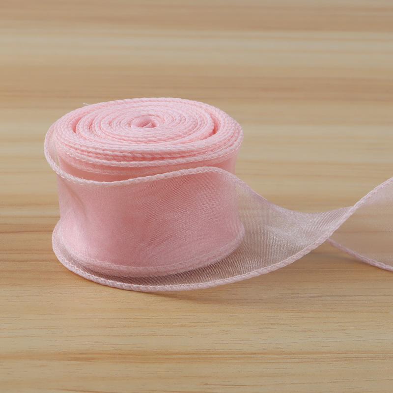 10 Yards Soft Fishtail Organza Ribbon Eco-Friendly Sheer Craft Ribbon for Gift Box Wrapping Bridal Shower DIY Handmade Ornaments